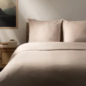 Pościel - HOMLA MAISY Pościel z mikrofibry beżowa 220x200 + 2*50x60 cm - miniaturka - grafika 1