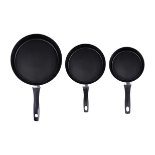 Zestaw patelni MG Home Verso, 3 elementy, non-stick, czarne - Zestawy garnków i patelni - miniaturka - grafika 1