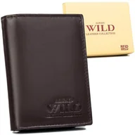 Portfele - Skórzany portfel męski z kieszonką na suwak Always Wild - miniaturka - grafika 1