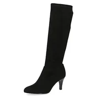 Kozaki damskie - Caprice Damskie buty 9-25524-41 Półdługie kozaki, Black Stretch, 40,5 EU, Black Stretch, 41 - miniaturka - grafika 1