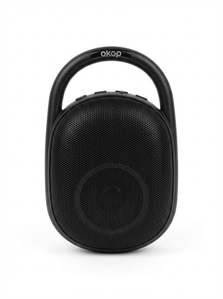 Głośnik Przenośny Bluetooth RGB LED 5W Disco Czarny Mocny Bas