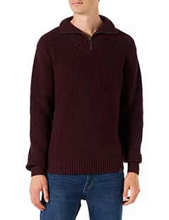 Lee Half Zip Knit Sweter Męski, Aksamitny Beet, M - Swetry męskie - miniaturka - grafika 1