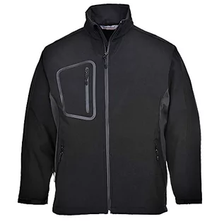 Kurtki męskie - Portwest tk52 Duo Softshell kurtka, czarny TK52BKRM - grafika 1