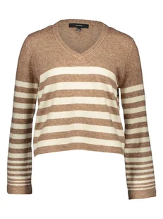 Vero Moda Sweter "Hurricane" w kolorze brązowo-beżowym - Swetry damskie - miniaturka - grafika 1
