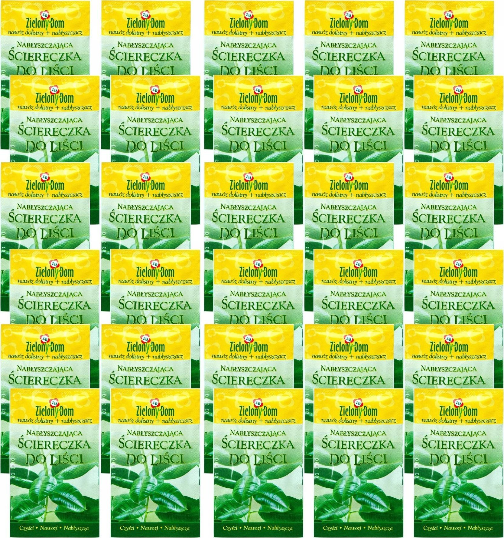 30x Chusteczki pielęgnujące do liści, ściereczka do roślin, kwiatów