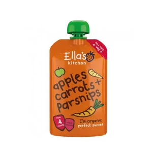 Ella's Kitchen BIO Marchewka, jabłko i pasternak, 120g - Desery dla dzieci - miniaturka - grafika 1