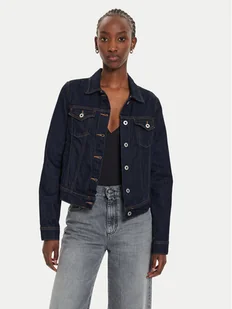 Pepe Jeans Kurtka jeansowa PL402430 Granatowy Slim Fit - Kurtki damskie - miniaturka - grafika 1