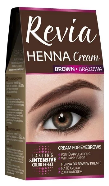 Verona Revia Henna do brwi w kremie Brązowa 15 ml