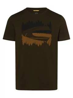 Koszulki męskie - Camel Active - T-shirt męski, zielony - grafika 1