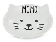 Miski dla kotów - BARRY KING Talerz ceramiczny dla kota w kształcie pyszczka kota 11,5 cm - biała - miniaturka - grafika 1