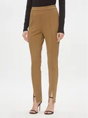 Spodnie damskie - Vila Spodnie materiałowe Liva 14091907 Brązowy Regular Fit - miniaturka - grafika 1