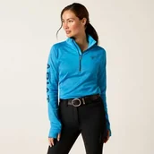 Koszulki jeździeckie - ARIAT Bluza damska TEK TEAM 1/2 Zip - hawaiian surf - miniaturka - grafika 1