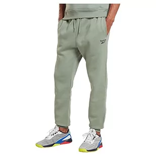 Reebok Męskie spodnie dresowe Identity Left Leg, Stely Blue, L - Spodenki męskie - miniaturka - grafika 1