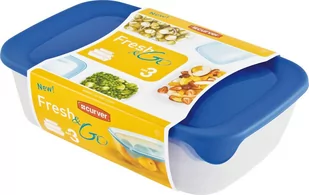 CURVER Zestaw pojemników CURVER Fresh&Go 2L+1L+0,5L 182598 - Akcesoria i części AGD - miniaturka - grafika 1