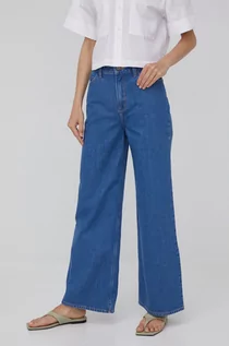 Spodnie damskie - Lee jeansy STELLA A LINE STONEWASH AVA damskie high waist - grafika 1