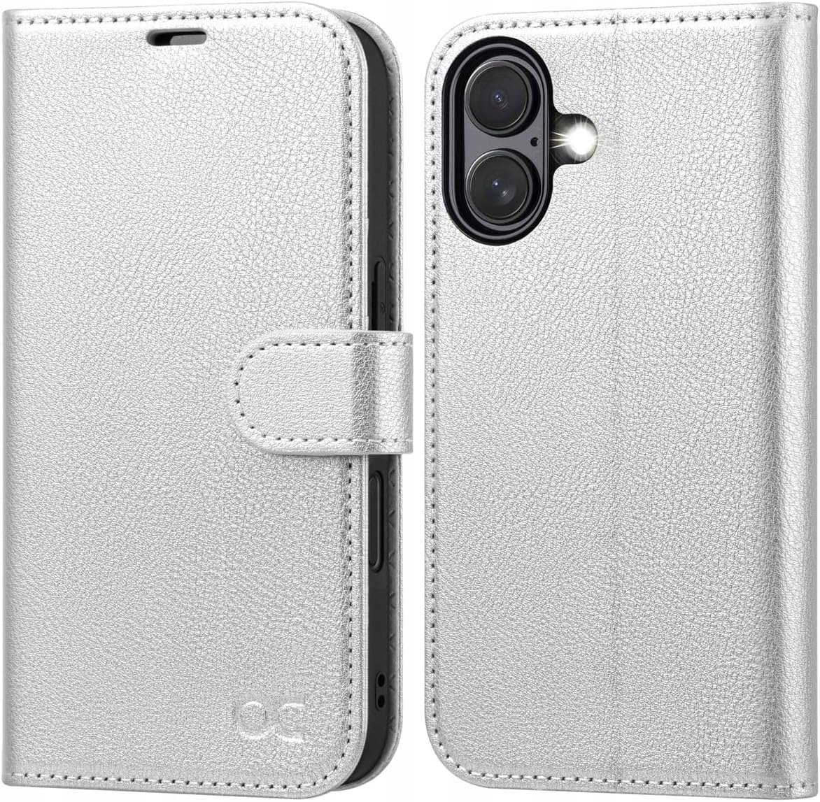 Etui do iPhone 16 5G Eko Skóra klapką portfel Rfid