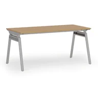Biurka - Biurko PRIMO SIGMA, 1600 x 800 mm, podstawa szara, buk - miniaturka - grafika 1