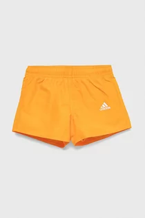 Spodnie i spodenki dla chłopców - adidas Performance szorty kąpielowe dziecięce HD7366 kolor pomarańczowy - grafika 1