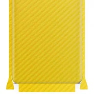Szkła hartowane na telefon - Folia naklejka skórka strukturalna na TYŁ+BOKI do Huawei Mate 30 -  Carbon Żółty - apgo SKINS - miniaturka - grafika 1