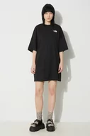 Sukienki - The North Face sukienka W S/S Essential Oversize Tee Dress kolor czarny mini oversize NF0A87NFJK31 - miniaturka - grafika 1