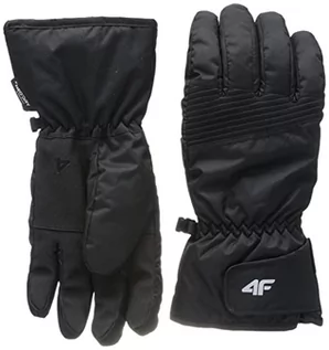 Rękawiczki - 4F Męskie rękawiczki narciarskie REM001 dżinsy, DEEP Black, L, Deep Black, L - grafika 1
