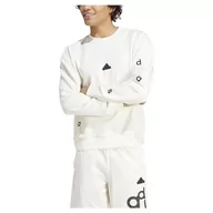 Bluzy męskie - adidas Bluza męska Crew, Złamana biel, L - miniaturka - grafika 1