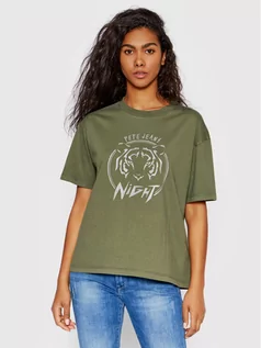 Koszulki i topy damskie - Pepe Jeans T-Shirt Charlotte PL504345 Zielony Regular Fit - grafika 1