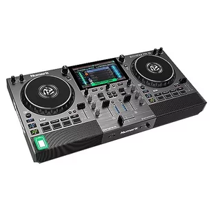 Numark Mixstream Pro Go - Samodzielny DJ kontroler z mikserem, głośnikami, akumulatorem, Amazon Music Unlimited, WiFi i touchscreenem; do Serato DJ - Inne akcesoria dla DJ - miniaturka - grafika 1