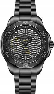 Zegarek Zegarek męski KENNETH COLE KCWGL2220903 czarny sportowy skeleton - Zegarki męskie - miniaturka - grafika 1