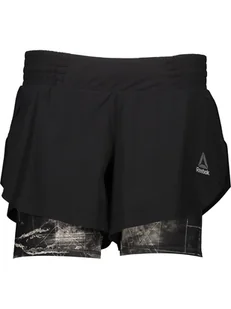 Reebok Szorty funkcyjne "Combat Kickboxing UFC" w kolorze czarnym - Spodnie sportowe damskie - miniaturka - grafika 1