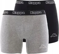 Majtki męskie - Bokserki kappa czarno/szare L 2-pack - miniaturka - grafika 1