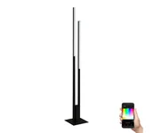 Lampy stojące - EGLO connect Fraioli-Z lampa stojąca LED czarna - miniaturka - grafika 1