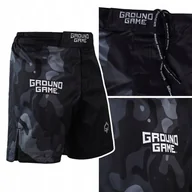 Kimona, stroje i obuwie - Krótkie Spodenki Treningowe Męskie Ground Game Mma Moro 4.0 Czarne R. L - miniaturka - grafika 1