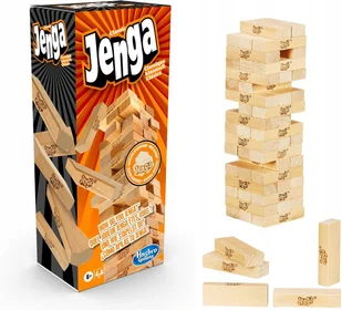 Jenga Gra Imprezowa Klasyczna Drewniane Klocki Dla Dzieci I Dorosłych - Gry planszowe - miniaturka - grafika 1