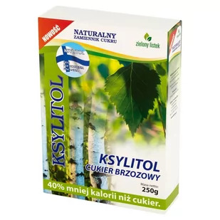 Zielony listek Ksylitol cukier brzozowy 250 g - Cukier i słodziki - miniaturka - grafika 1