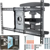 Inne akcesoria audio-wideo - MOCNY OBROTOWY UCHWYT TV WIESZAK DO TELEWIZORA 55-85 CALE KOMPLET ŚRUB VESA - miniaturka - grafika 1