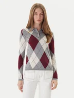 Swetry damskie - Tommy Hilfiger Sweter WW0WW48393 Kolorowy Regular Fit - miniaturka - grafika 1