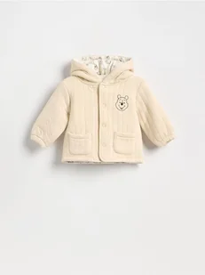 Reserved - Dzianiowa kurtka Kubuś Puchatek - złamana biel - Bluzki dla niemowląt - miniaturka - grafika 1