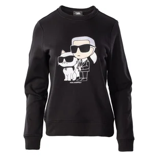 Damska Bluza KARL LAGERFELD IKONIK 2.0 SWEATSHIRT 230W1803-999 – Czarny - Bluzy damskie - miniaturka - grafika 1