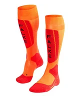 Skarpetki damskie - FALKE Skarpety narciarskie SK5 jedwabne, męskie, czarne, niebieskie, wiele innych kolorów, cienkie, wzmocnione skarpety bez wzoru, z bardzo lekką wyściółką, do jazdy na nartach dla zawodów, 1 para - miniaturka - grafika 1