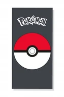 Ręczniki - Duży ręcznik bawełniany kąpielowy plażowy 70x140 pokemon pokeball - miniaturka - grafika 1