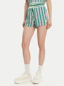 Spodenki damskie - Fila Szorty sportowe Lassance FAW1002 Zielony Regular Fit - miniaturka - grafika 1
