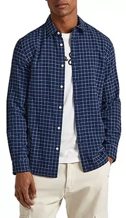 Pepe Jeans Koszula męska Cleveland, Niebieski (Dulwich), XXL - Koszule męskie - miniaturka - grafika 1