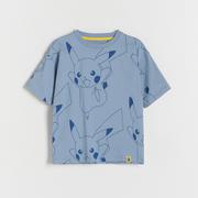 Koszulki dla chłopców - Reserved - T-shirt oversize Pokémon - Niebieski - miniaturka - grafika 1