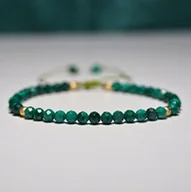 Bransoletki - Bransoletka Malachit 3mm - Crystals Break Talizman Prezent - miniaturka - grafika 1