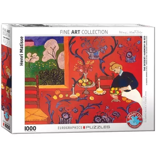 Eurographics Puzzle 1000 Harmonia w kolorze czerwonym, Henri Mat 6000-5610 - Puzzle - miniaturka - grafika 1