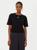 Koszulki i topy damskie - Patrizia Pepe T-Shirt 8M1612/J089-K103 Czarny Regular Fit - miniaturka - grafika 1
