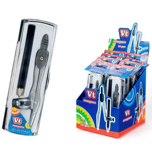 Starpak Cyrkiel metalowy z ołówkiem VQ - Przybory szkolne - miniaturka - grafika 2