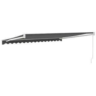 Zwijana markiza, antracytowa, 4,5x3 m, tkanina i aluminium Lumarko! - Markizy - miniaturka - grafika 6