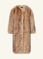 Płaszcze damskie - Rotate Płaszcz Ze Sztucznego Futra braun - miniaturka - grafika 1